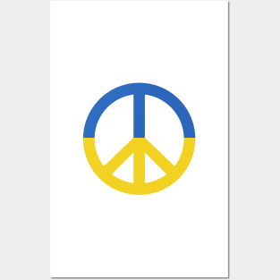 Ukraine Peace Sign Posters and Art